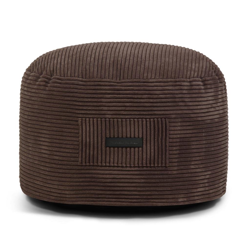 Housse pour Petit Pouf Marron Chocolat