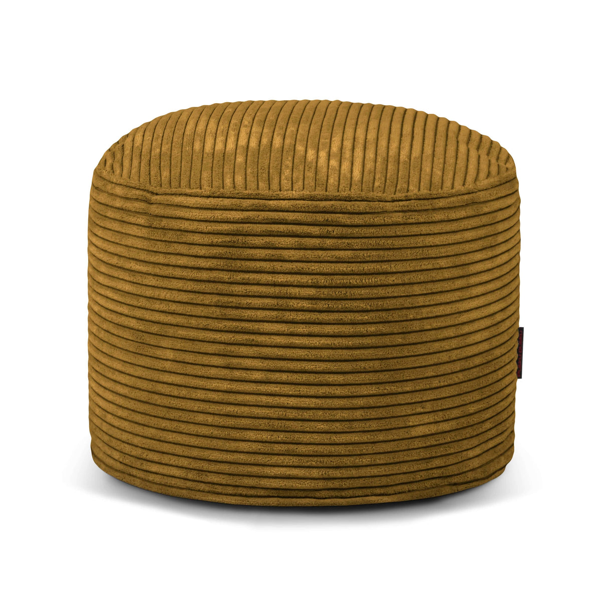 Housse pour Petit Pouf Rond Jaune Ocre