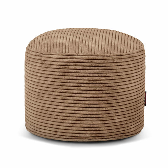 Housse pour Petit Pouf Rond Marron Noisette