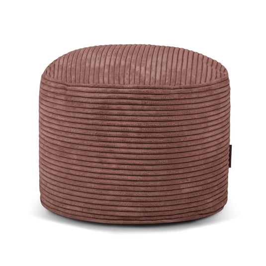 Housse pour Petit Pouf Rond Rose Taupe