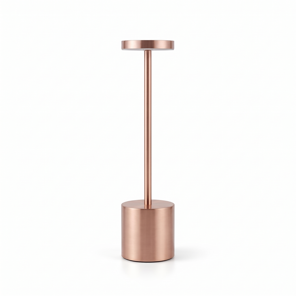 Lampe à Poser Sans Fil LED Rechargeable, Lampe de Table Tactile Minimaliste à Intensité Variable pour Chevet, Salon et Salle à Manger - Ysaline