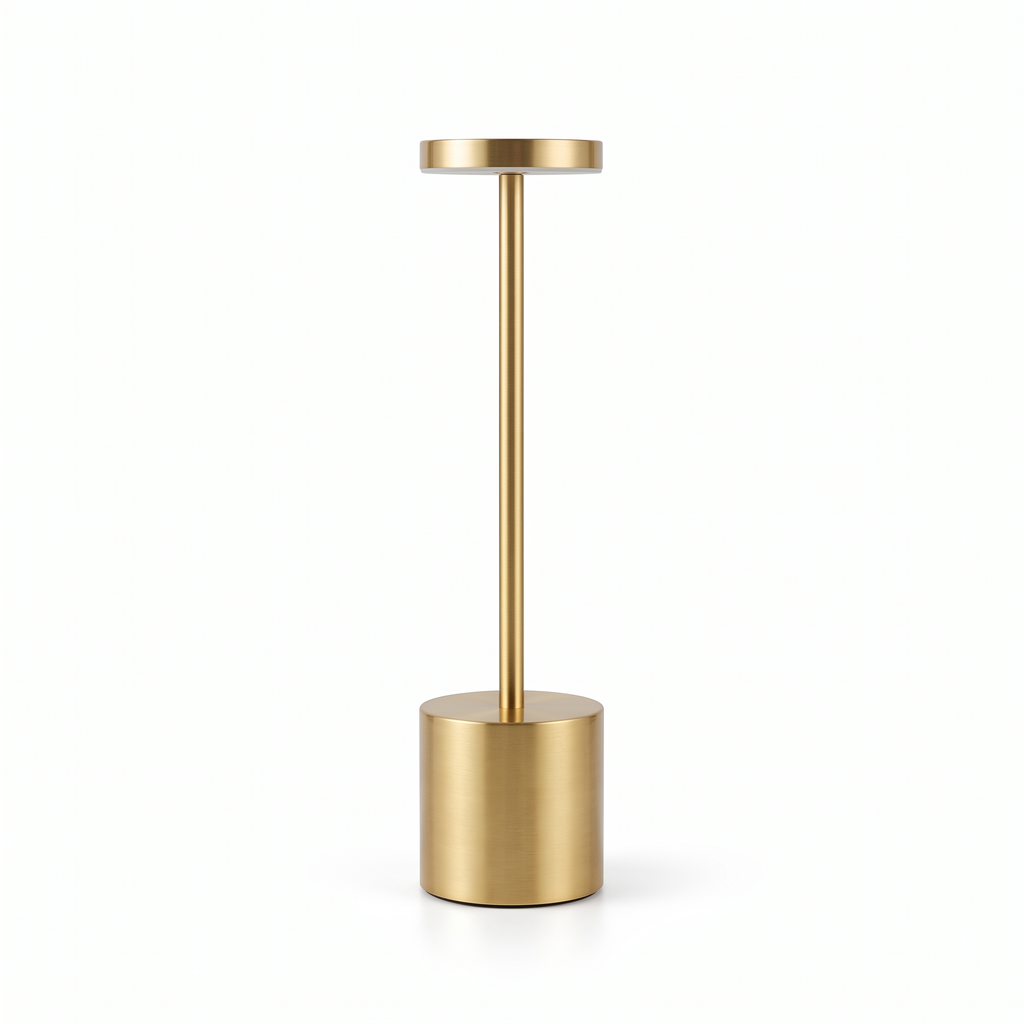 Lampe à Poser Sans Fil LED Rechargeable, Lampe de Table Tactile Minimaliste à Intensité Variable pour Chevet, Salon et Salle à Manger - Ysaline