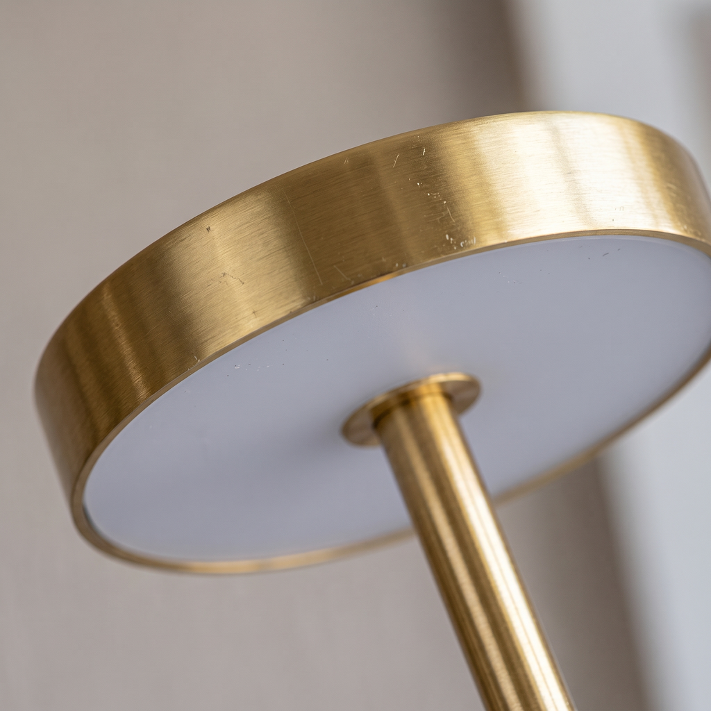 Lampe à Poser Sans Fil LED Rechargeable, Lampe de Table Tactile Minimaliste à Intensité Variable pour Chevet, Salon et Salle à Manger - Ysaline