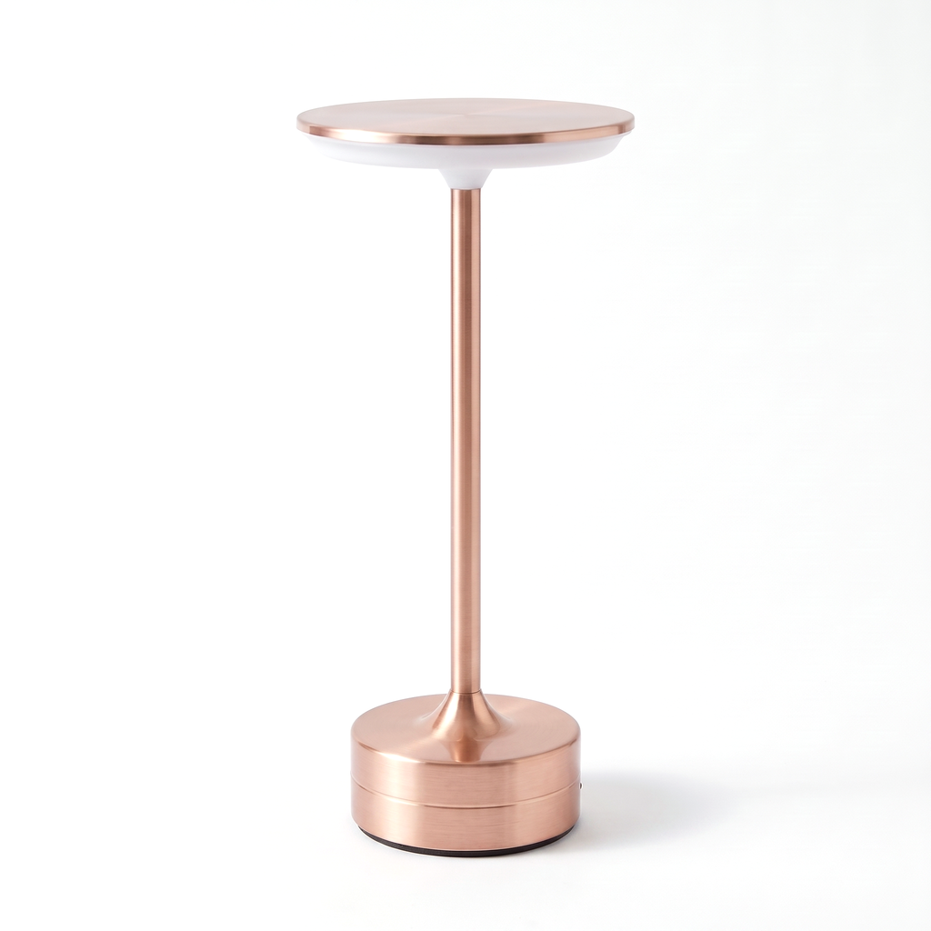 Lampe de Table Sans Fil Rechargeable en Métal, Lampe de Chevet Tactile LED Design avec Variateur pour Maison et Restaurant - Domitille
