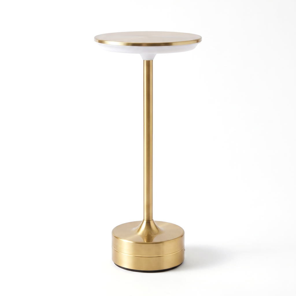Lampe de Table Sans Fil Rechargeable en Métal, Lampe de Chevet Tactile LED Design avec Variateur pour Maison et Restaurant - Domitille