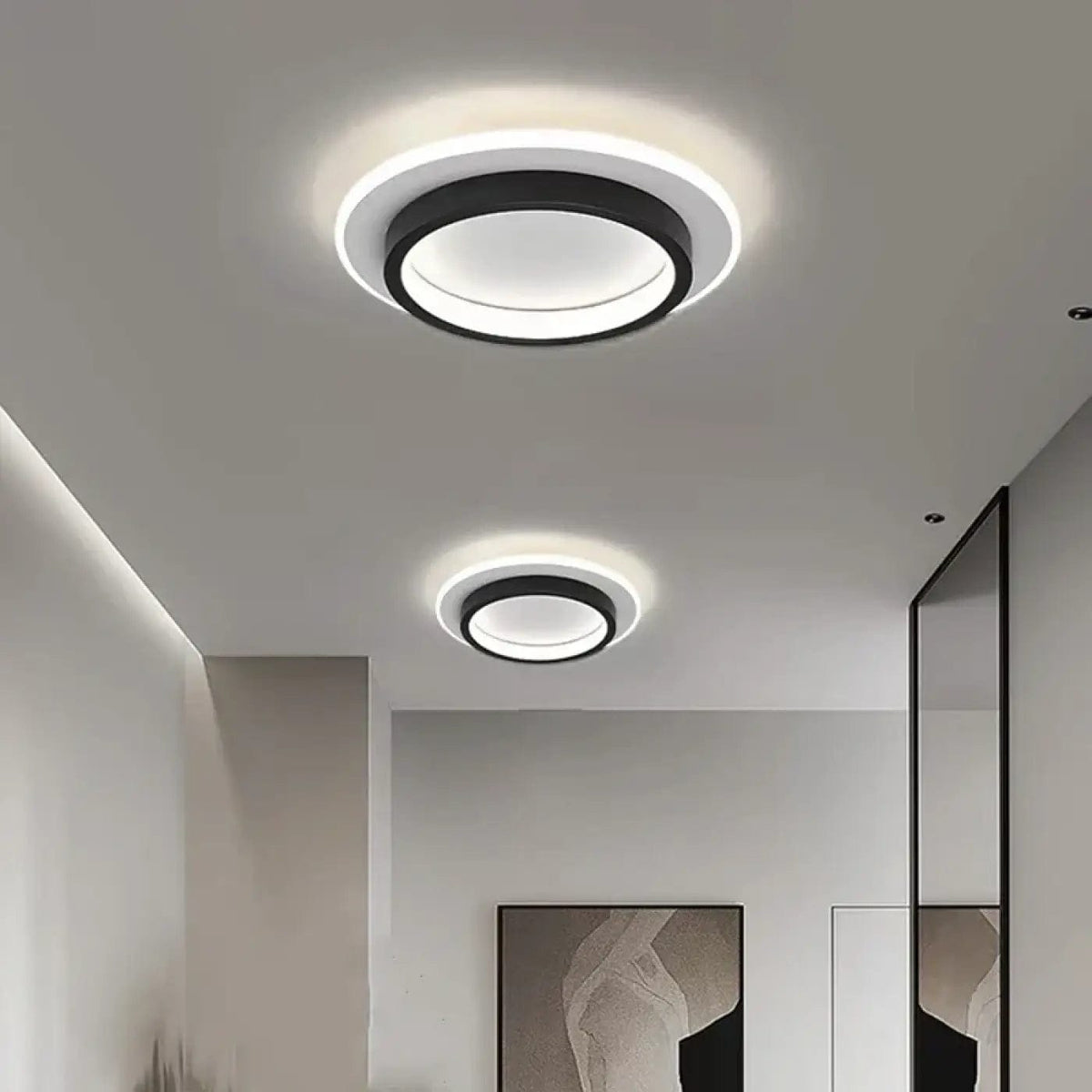 Luminaire Plafonnier | CALDERA Noir / Chaude