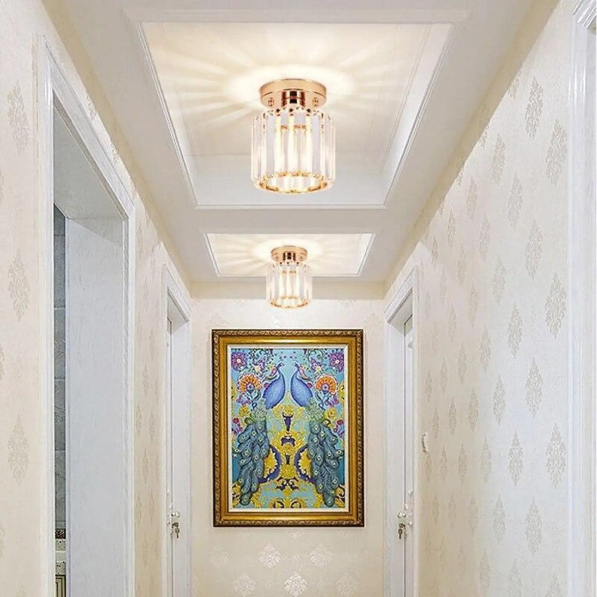 Luminaire Plafonnier | ELUNIA Carré Doré