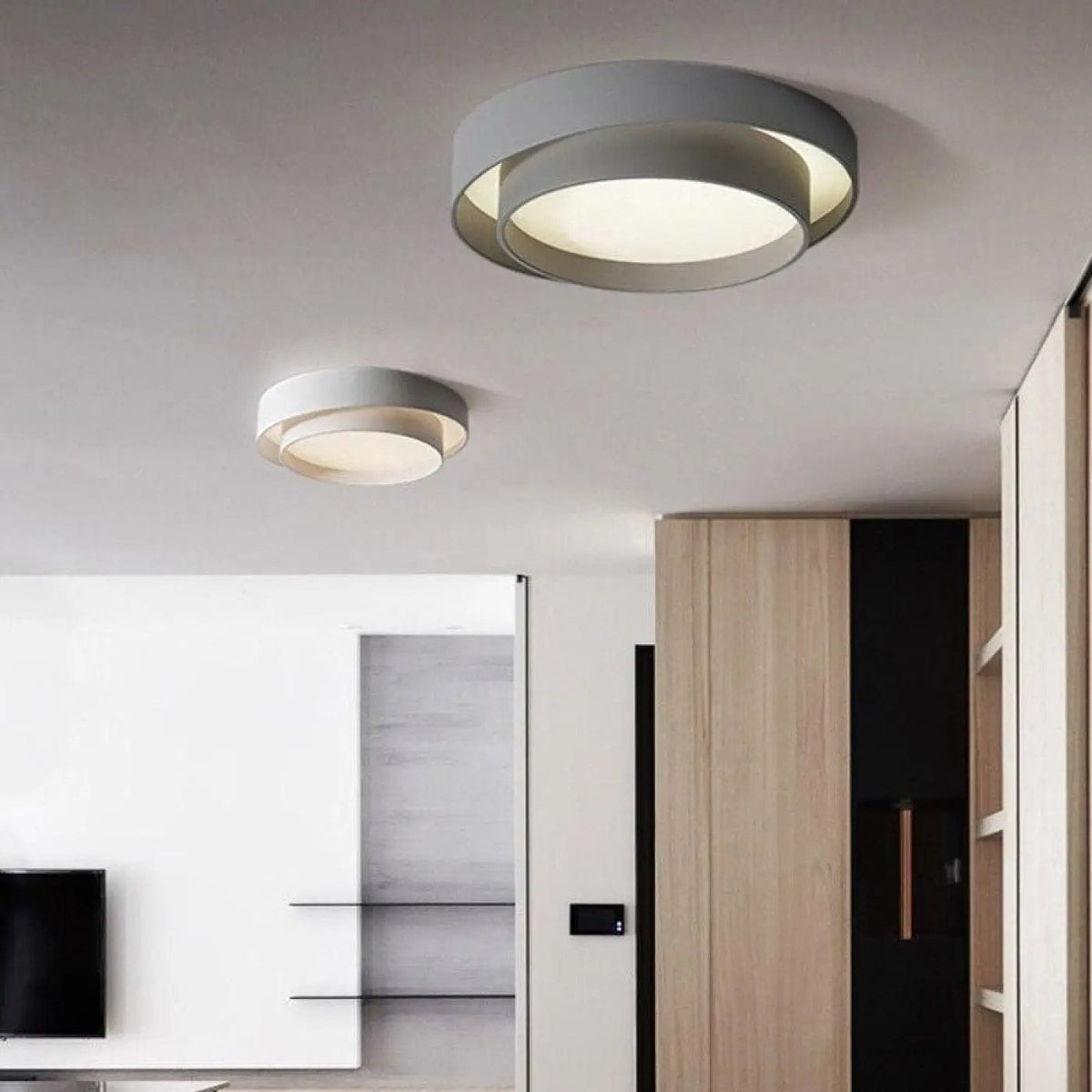 Luminaire Plafonnier | MALVINA Gris / Chaud