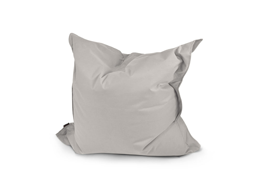 Petit Coussin Pouf Extérieur Gris Perle