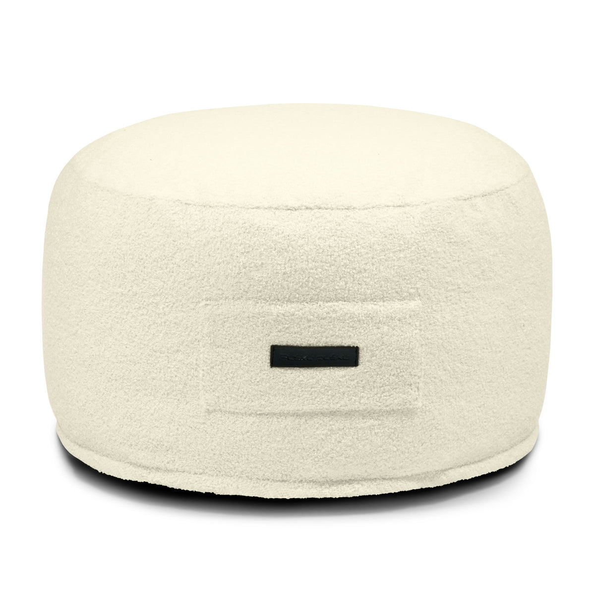 Petit Pouf Bouclette Blanc Cassé
