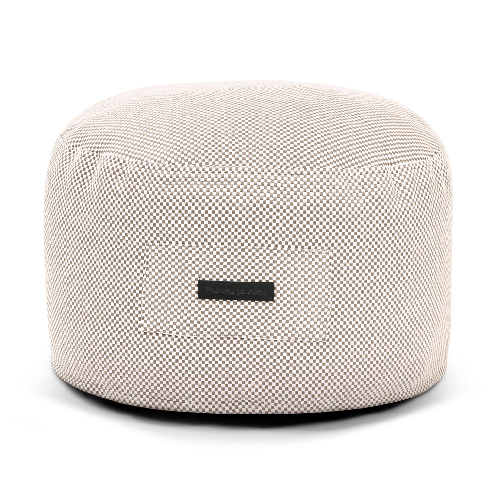 Petit Pouf de Jardin Beige Crème