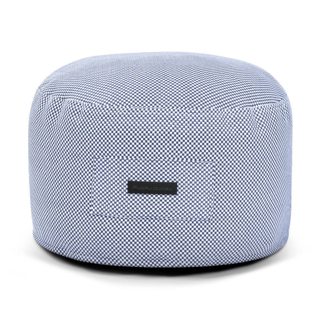 Petit Pouf de Jardin Bleu de France