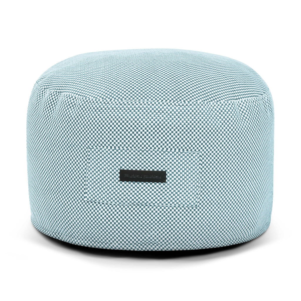 Petit Pouf de Jardin Bleu Turquoise