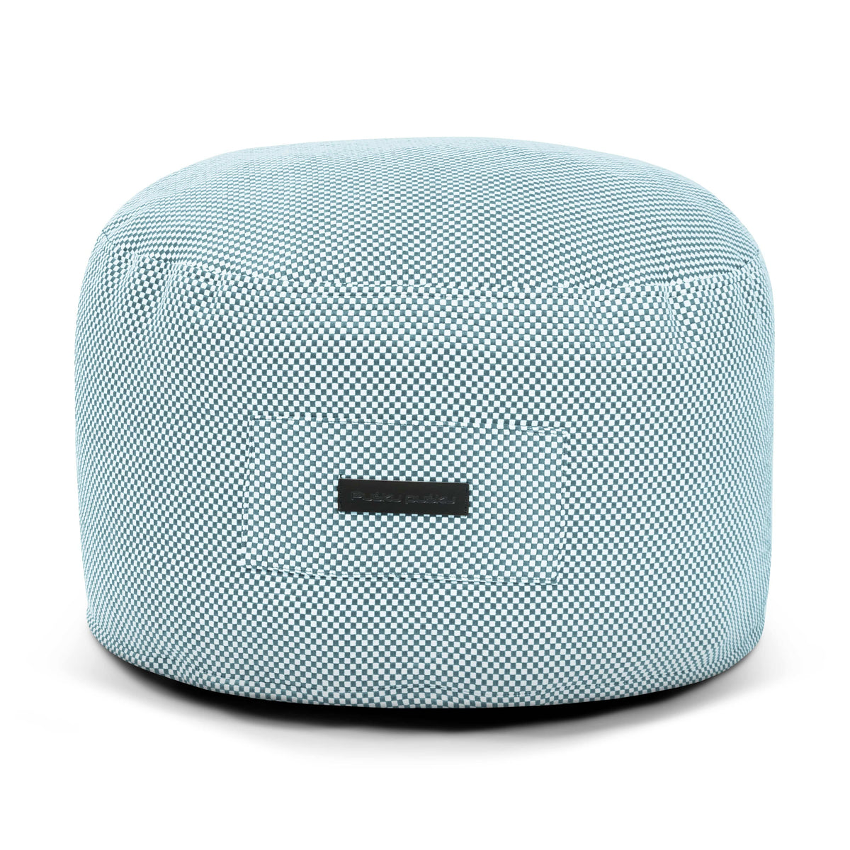 Petit Pouf de Jardin Bleu Turquoise