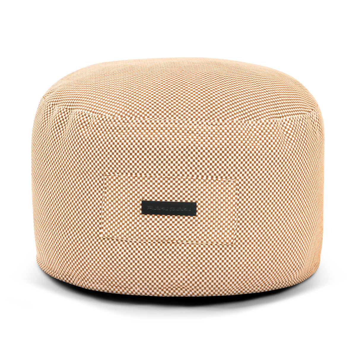 Petit Pouf de Jardin Orange Mandarine