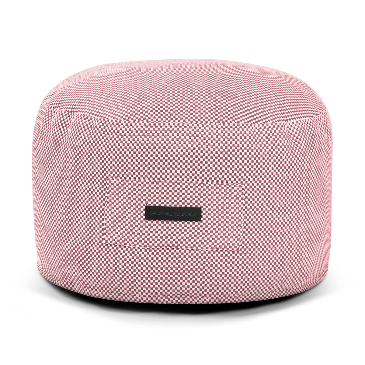 Petit Pouf de Jardin Rouge Bordeaux