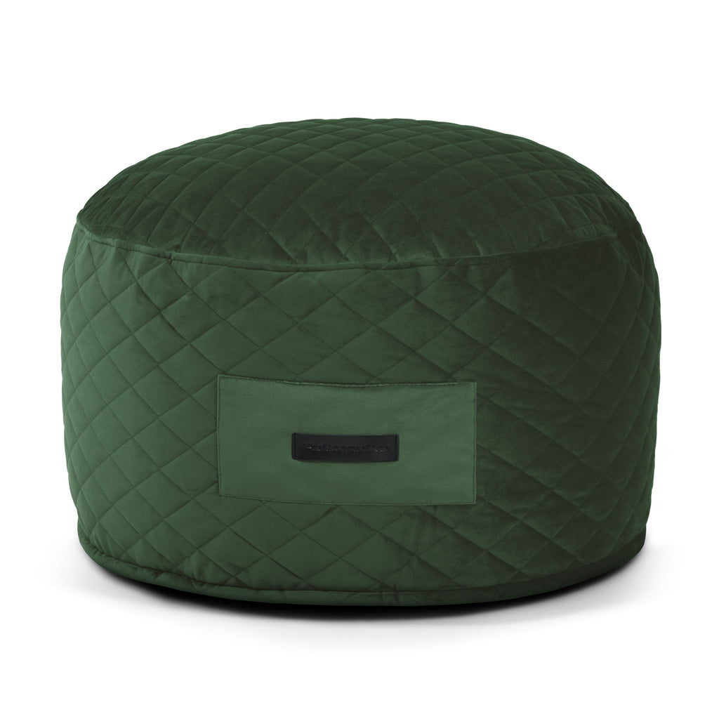 Petit Pouf Design Vert Forêt