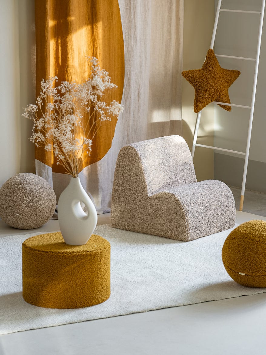 Petit Pouf Enfant - Moutarde