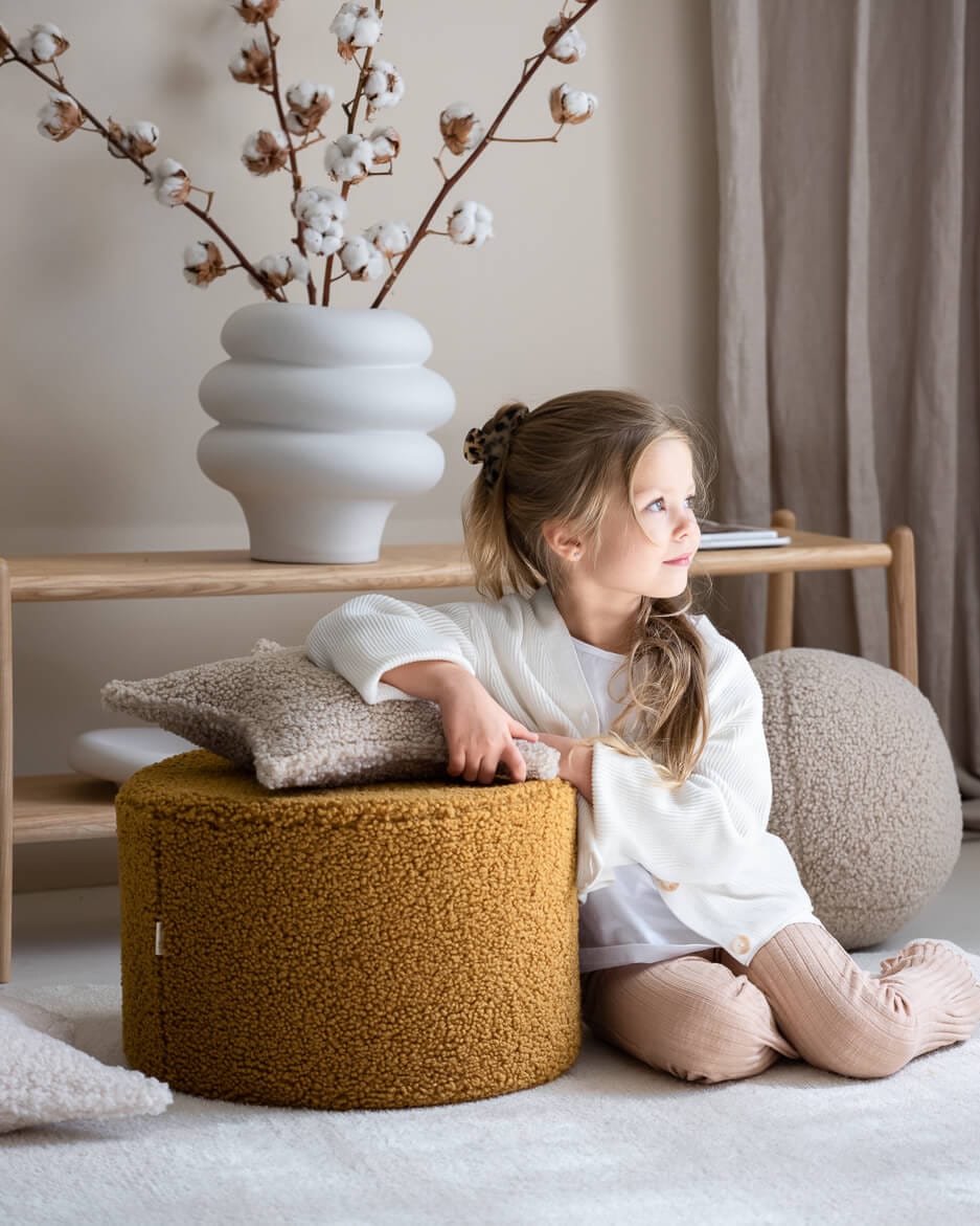 Petit Pouf Enfant - Moutarde