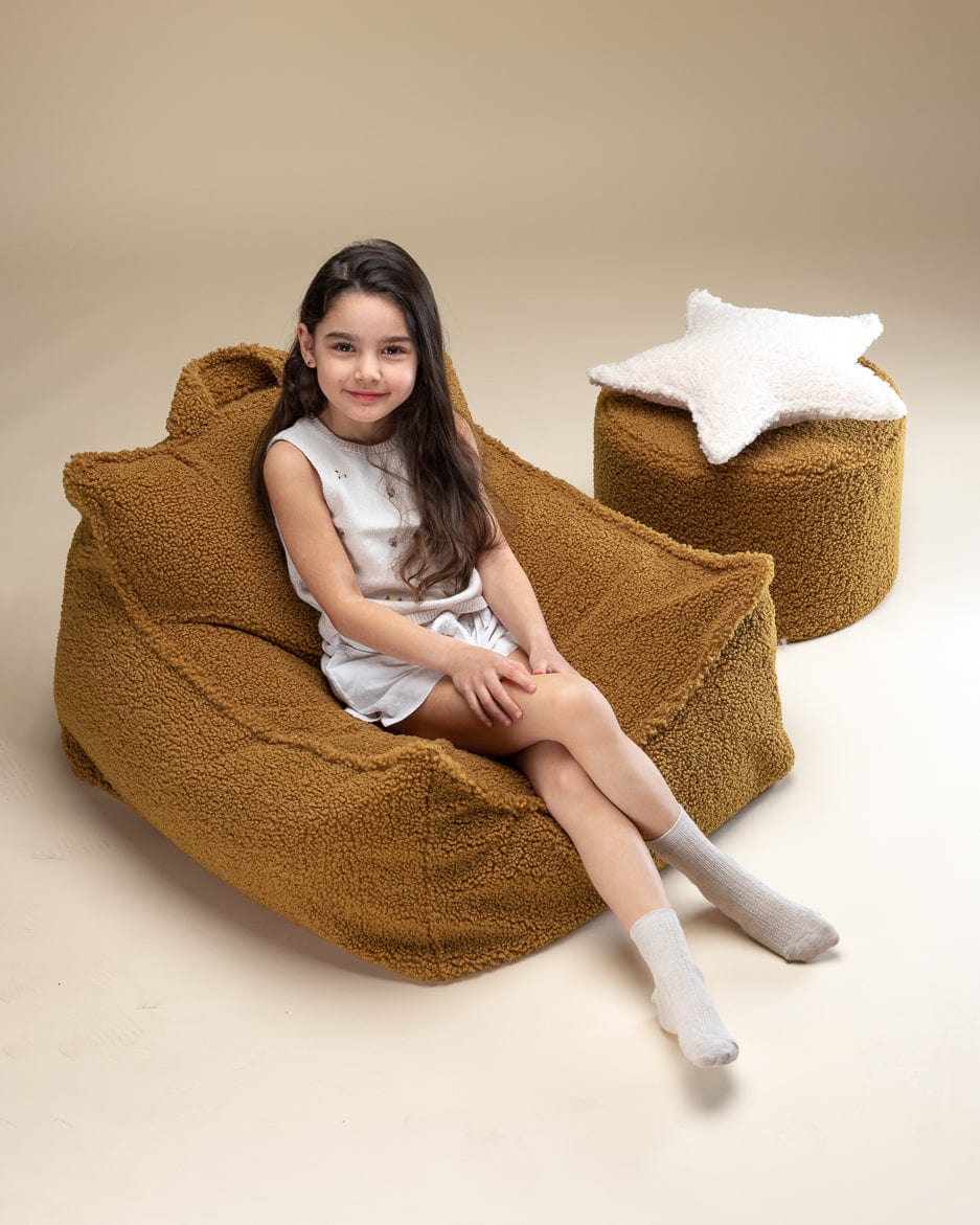 Petit Pouf Enfant - Moutarde