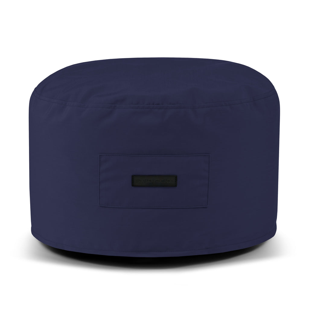 Petit Pouf Exterieur Bleu Marine