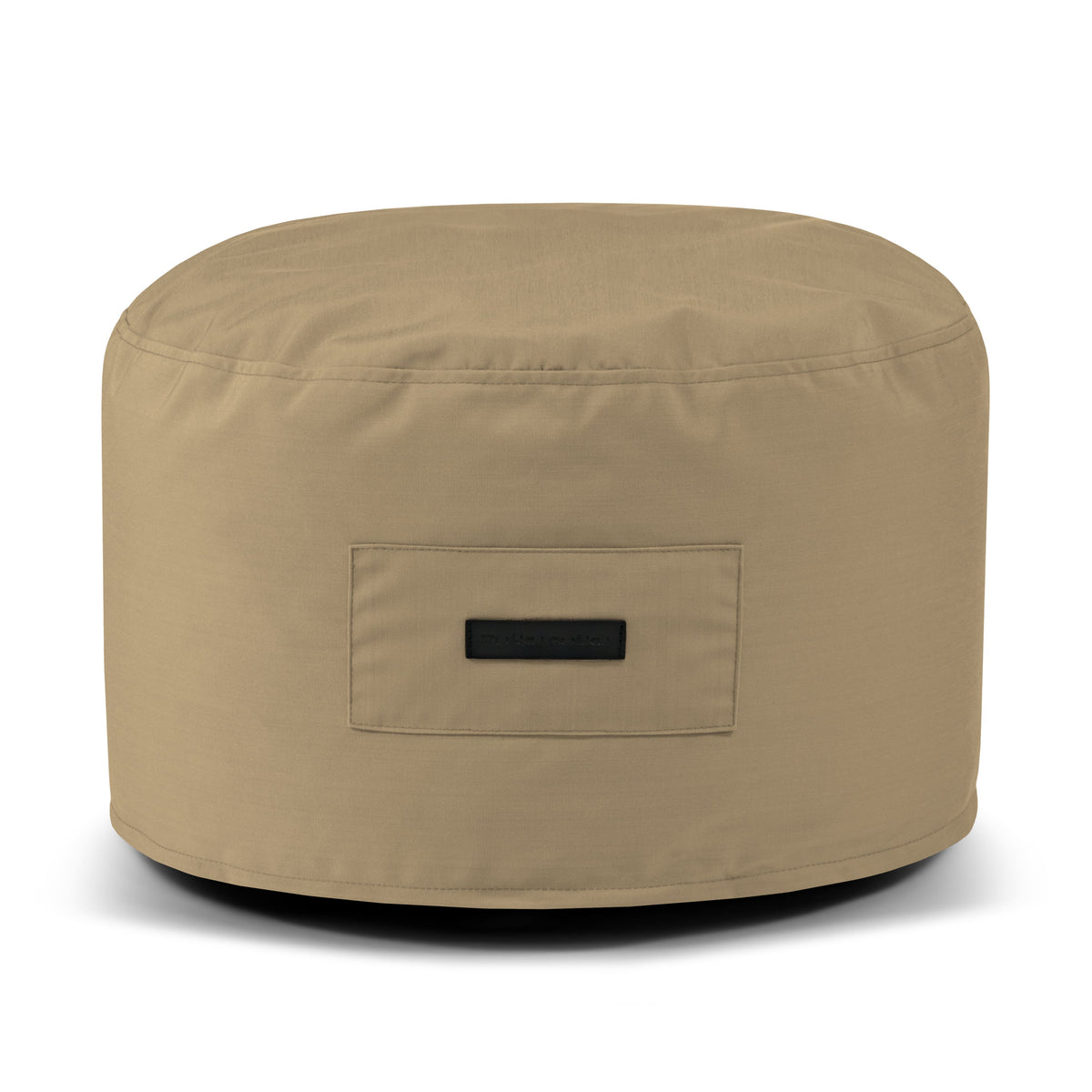 Petit Pouf Exterieur Marron Beige