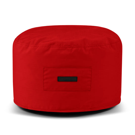 Petit Pouf Exterieur Rouge Cerise