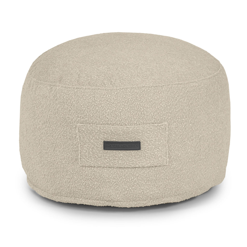 Petit Pouf Mouton Beige Sable