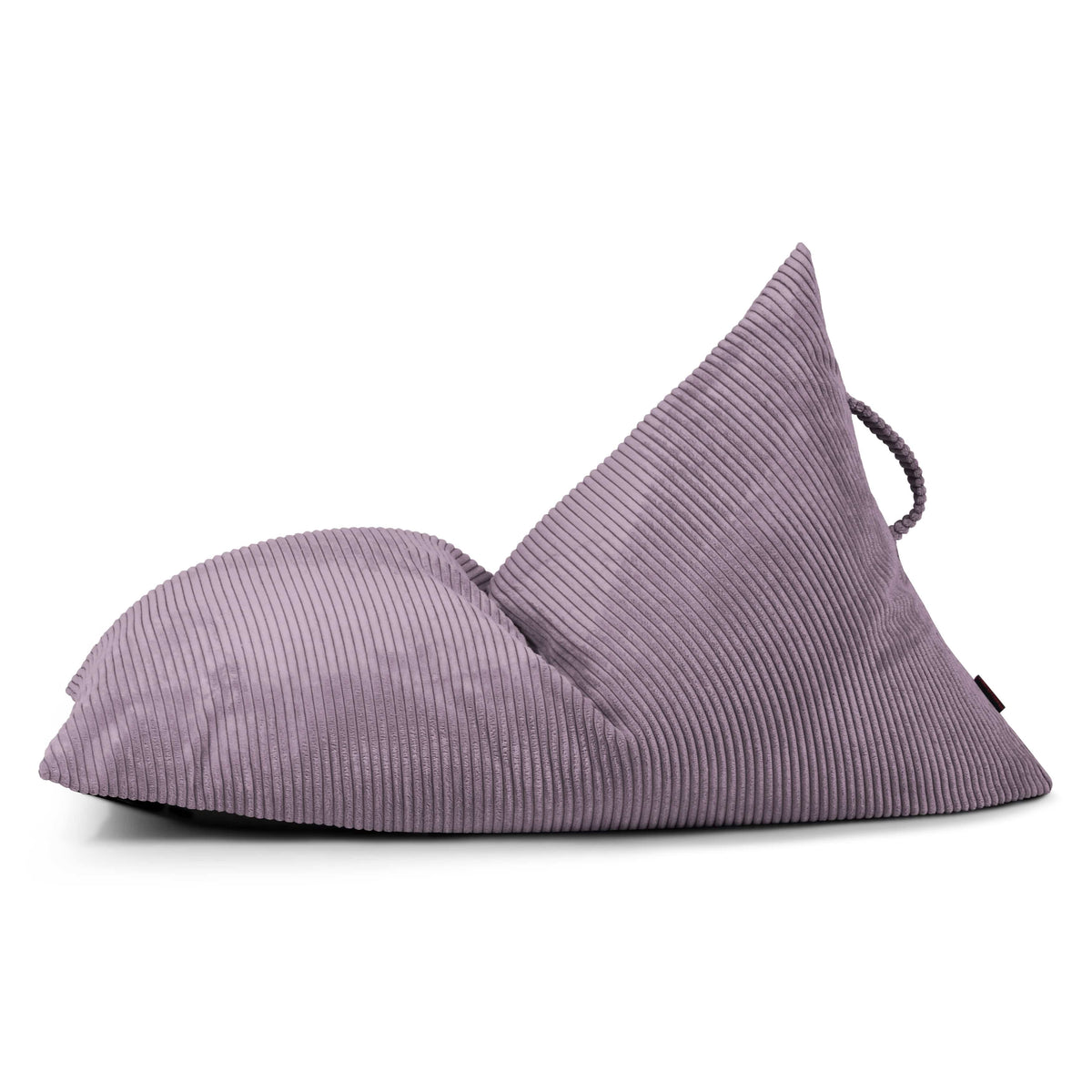Petit Pouf Poire en velours côtelé Violet Lavande Beaumont Concept
