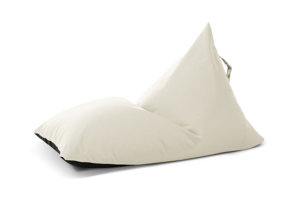 Petit Pouf Poire Exterieur Beige Crème Beaumont Concept
