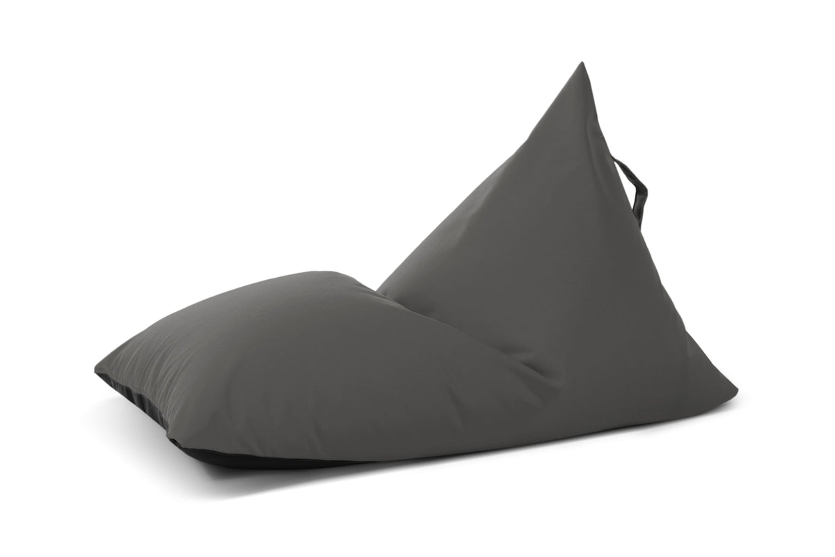 Petit Pouf Poire Exterieur Gris Anthracite Beaumont Concept