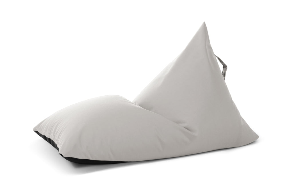 Petit Pouf Poire Exterieur Gris Perle Beaumont Concept