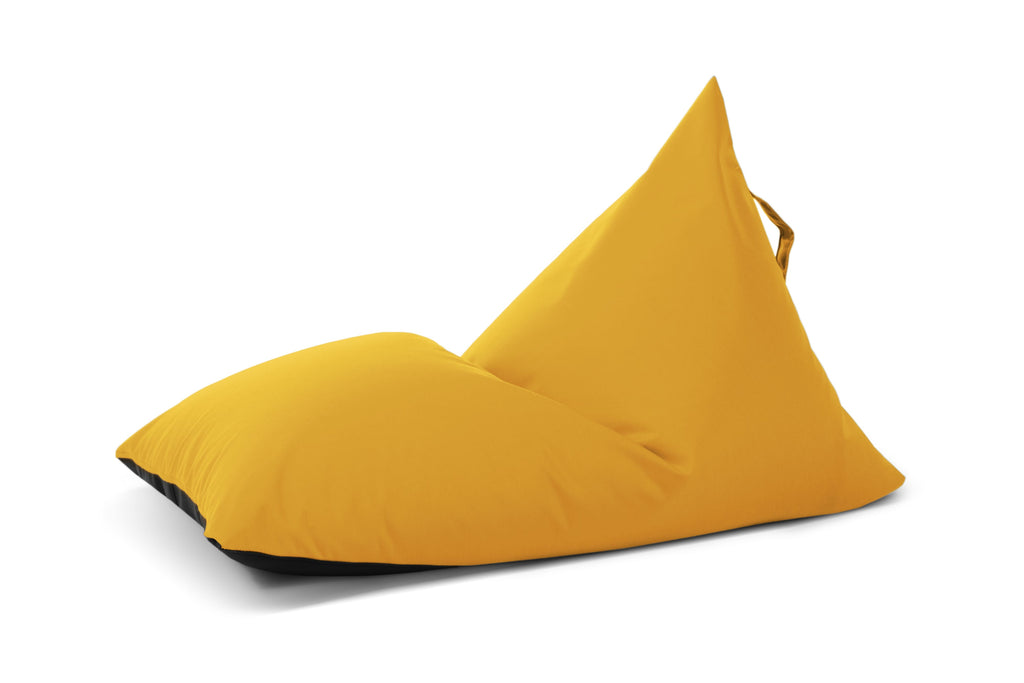 Petit Pouf Poire Exterieur Jaune Moutarde Beaumont Concept