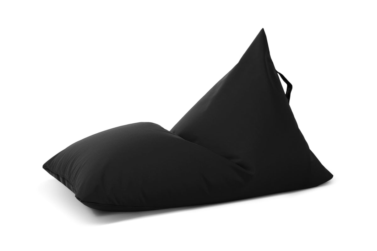 Petit Pouf Poire Exterieur Noir Profond Beaumont Concept