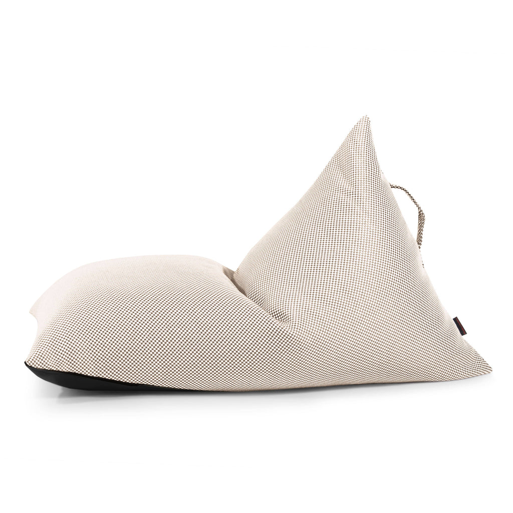 Petit Pouf Poire Piscine Beige Crème Beaumont Concept