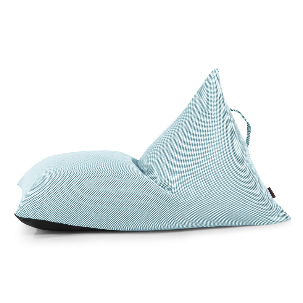Petit Pouf Poire Piscine Bleu Turquoise Beaumont Concept
