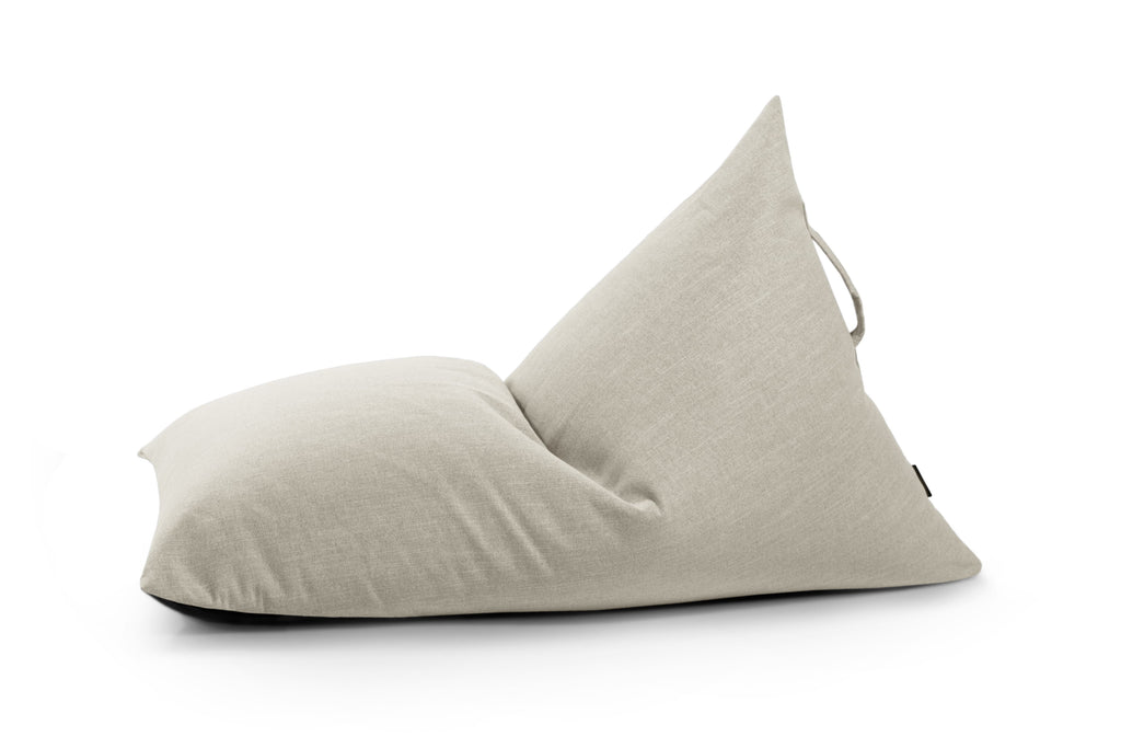 Petit Pouf Poire Salon Beige Sable Beaumont Concept