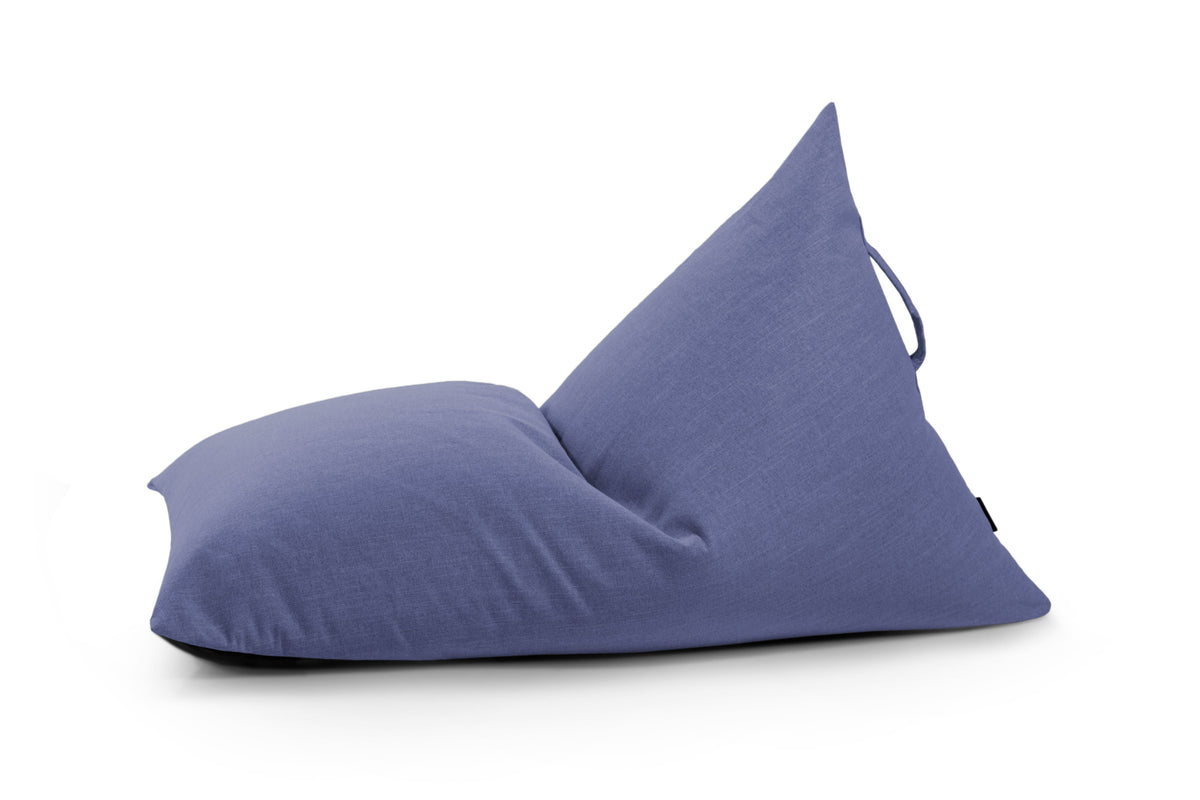 Petit Pouf Poire Salon Bleu Marine Beaumont Concept