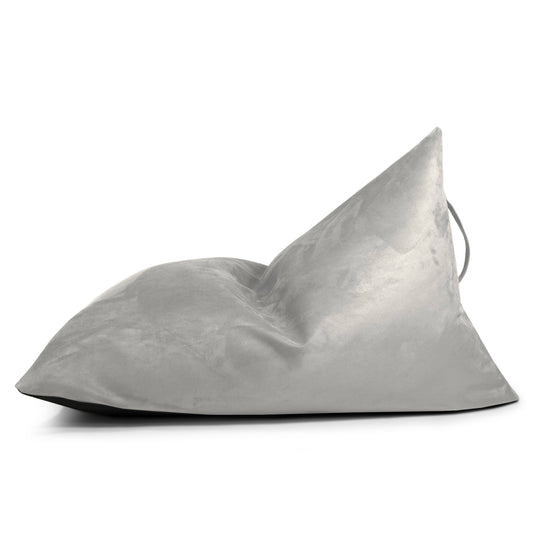 Petit Pouf Poire suede Gris Perle Beaumont Concept