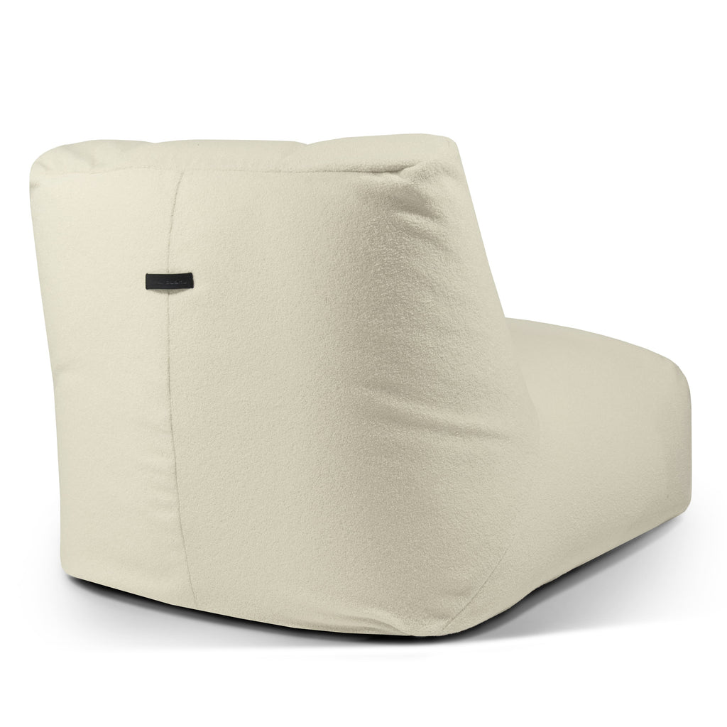 Pouf 2 places en Bouclette