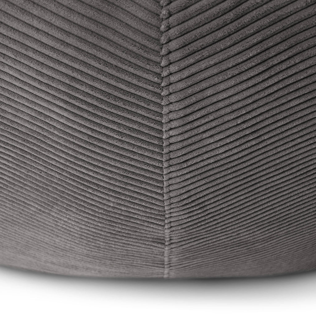 Pouf 2 places en Velours Côtelé