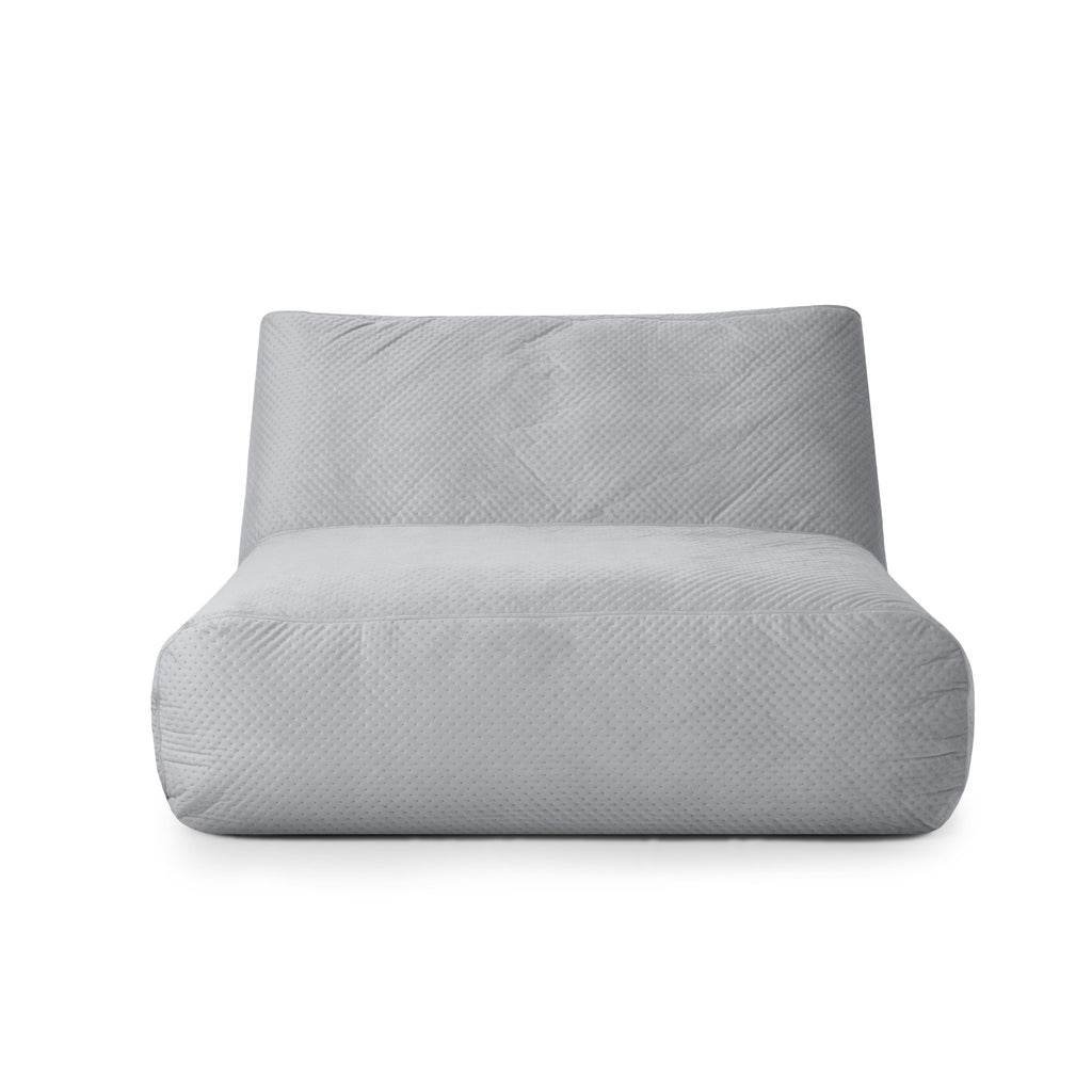 Pouf 2 places Géant en Velours Capitonné