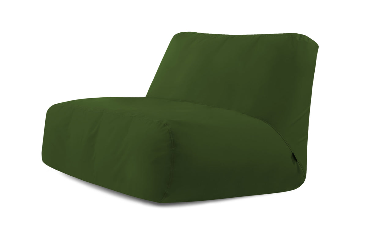 Pouf 2 places Géant pour Éxterieur Vert Forêt