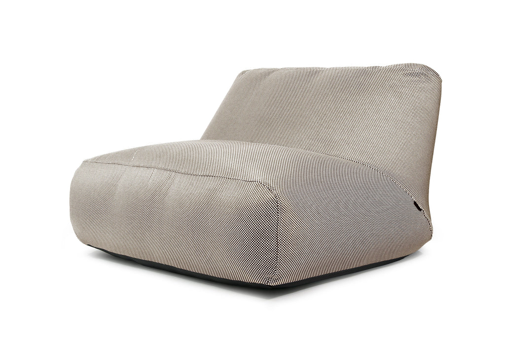 Pouf 2 places Géant pour Piscine Marron Chocolat