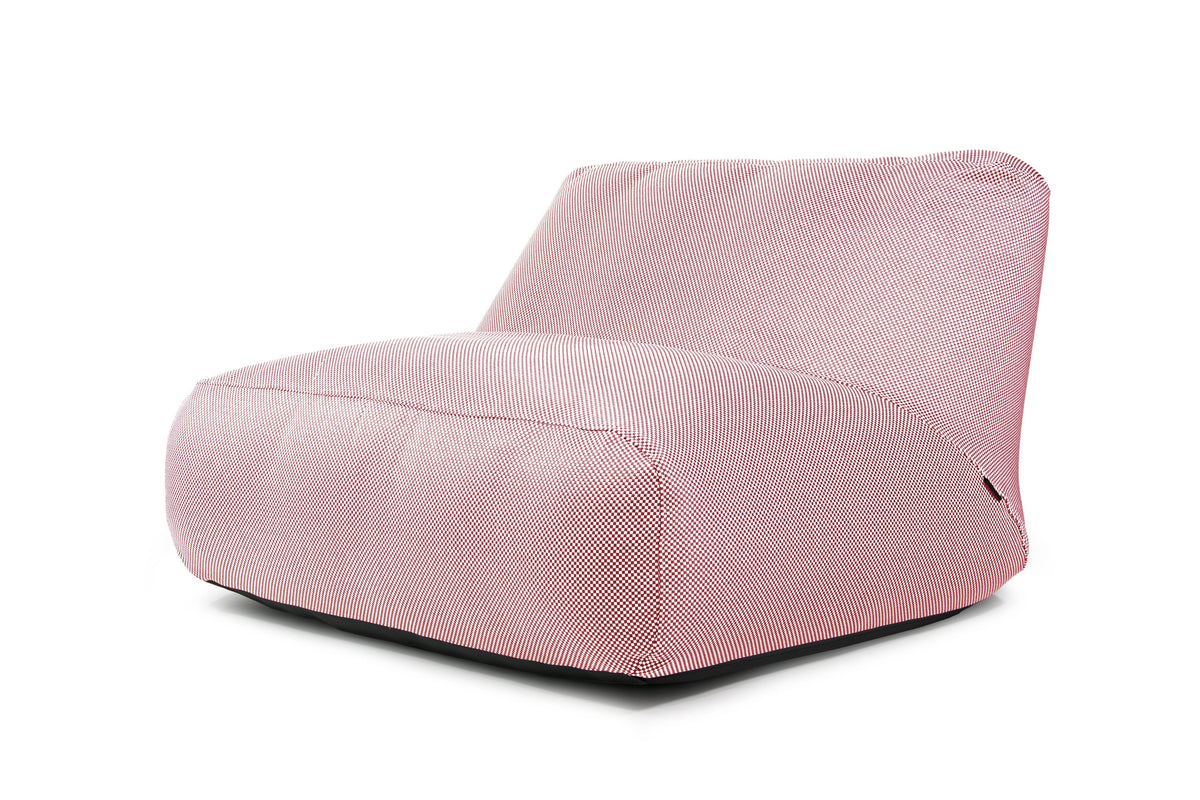 Pouf 2 places Géant pour Piscine Rouge Amarante