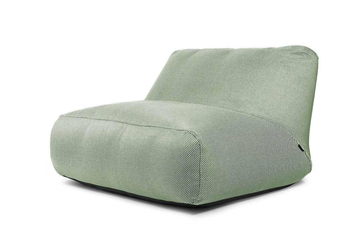 Pouf 2 places Géant pour Piscine Vert Forêt