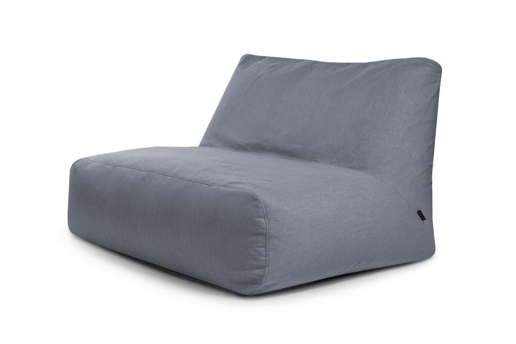 Pouf 2 places Géant pour Salon Gris Anthracite