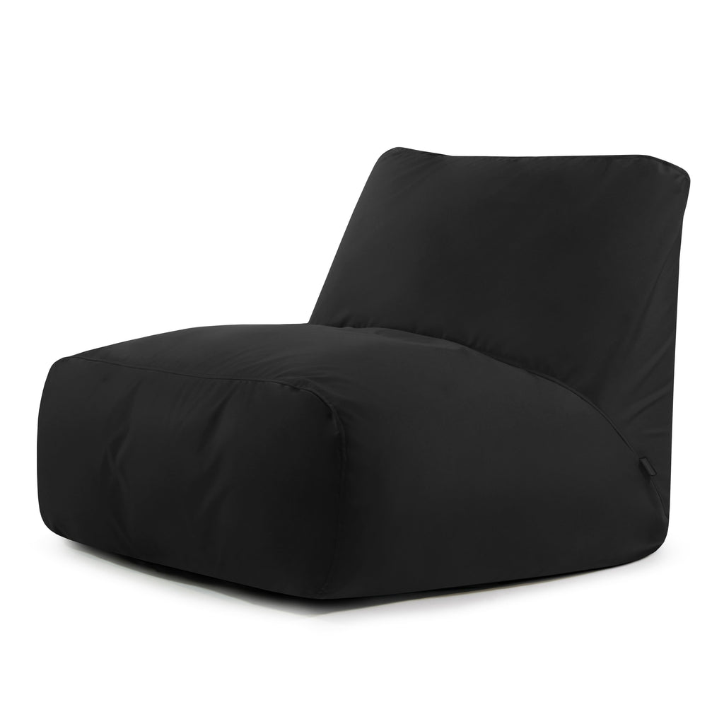 Pouf 2 places pour Éxterieur Noir Profond