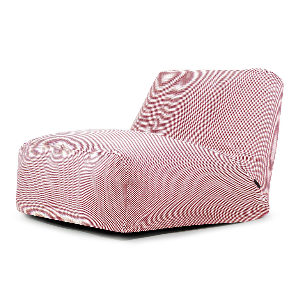Pouf 2 places pour Piscine Rouge Amarante