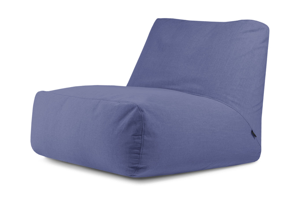 Pouf 2 places pour Salon Bleu Marine